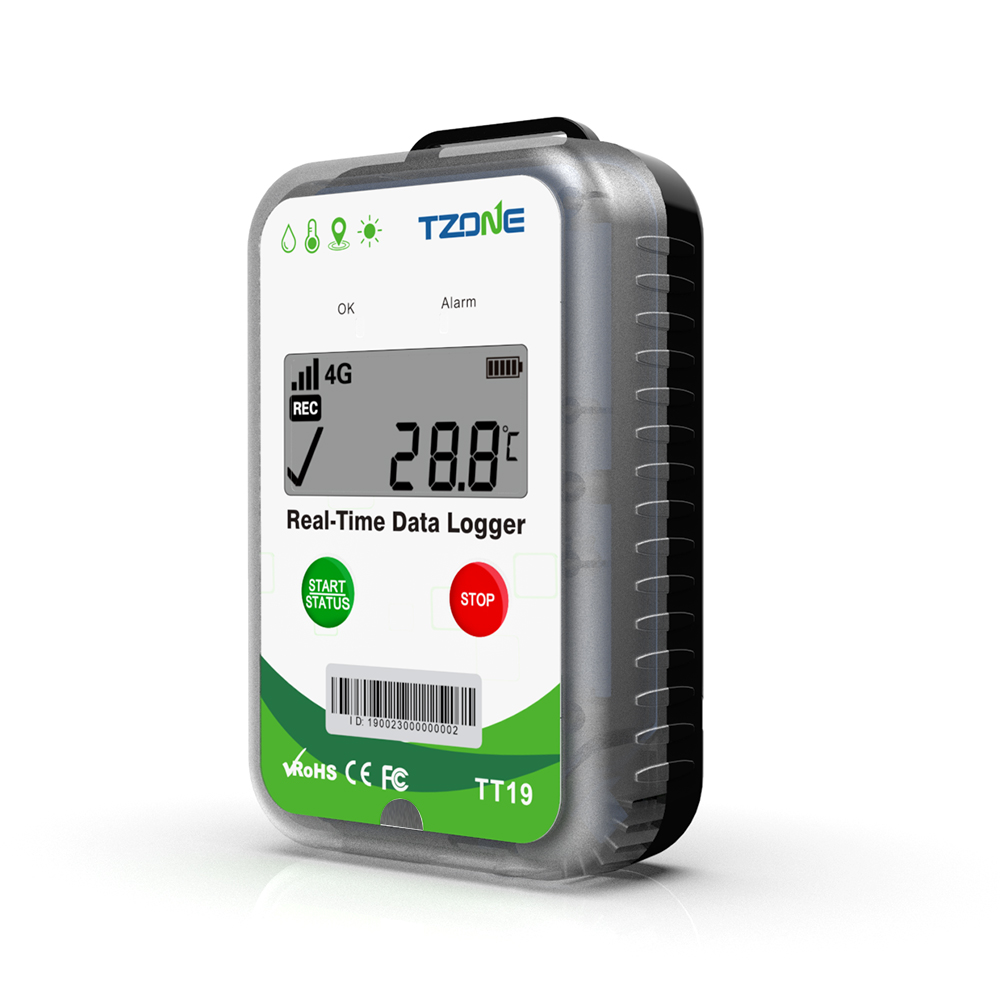 TT19 fleet tracker gps 4g with temperature and humidity recorder wifi temperature data logger