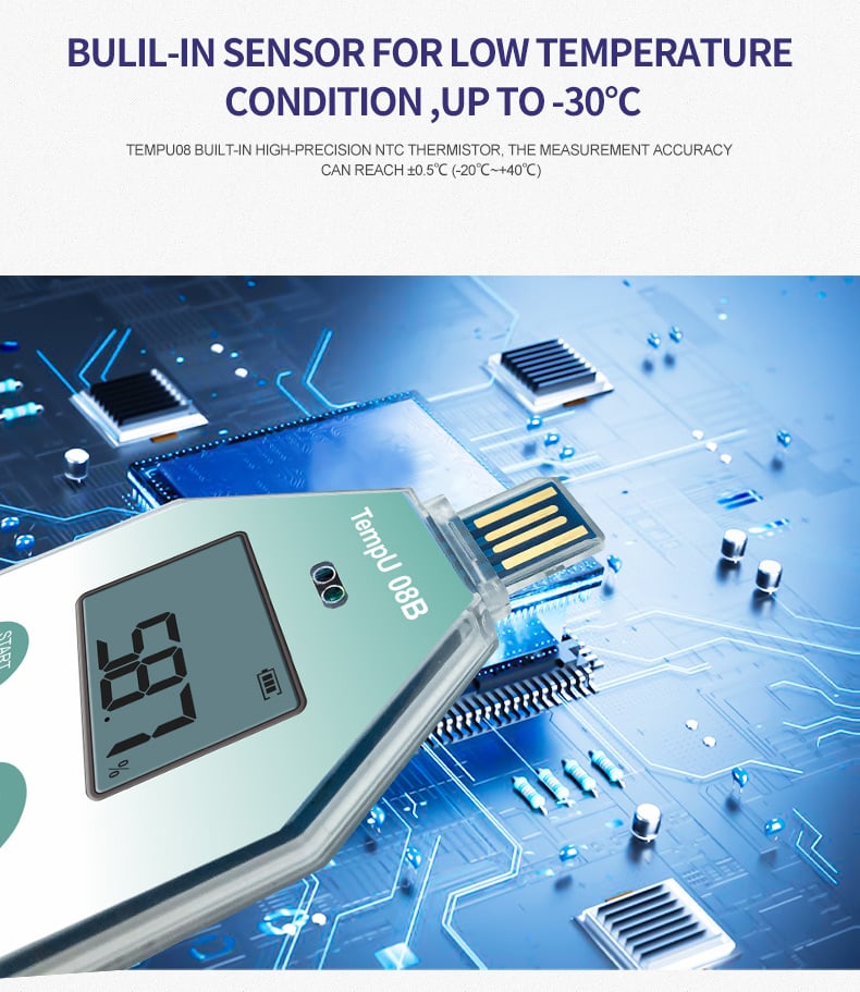TempU08B Single· USE USB Temp & RH Data Logger manufacture