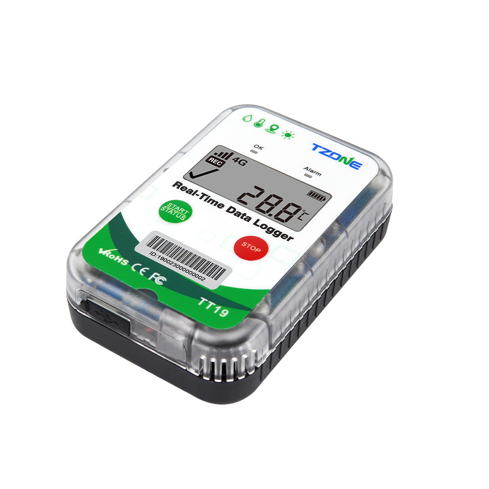 TT19 fleet tracker gps 4g with temperature and humidity recorder wifi temperature data logger