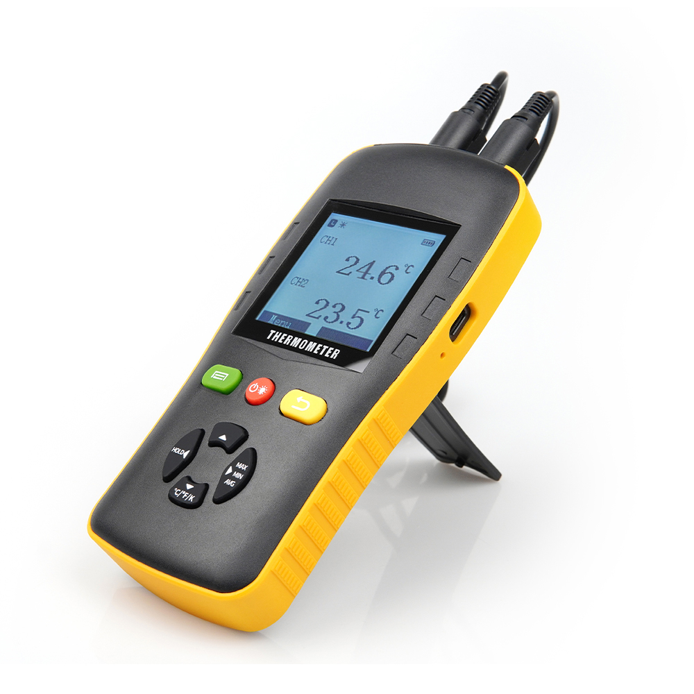 Wide Measuring Range Thermocouple Type K Probe PT100 And PT1000 Thermometer Data Logger Humidity