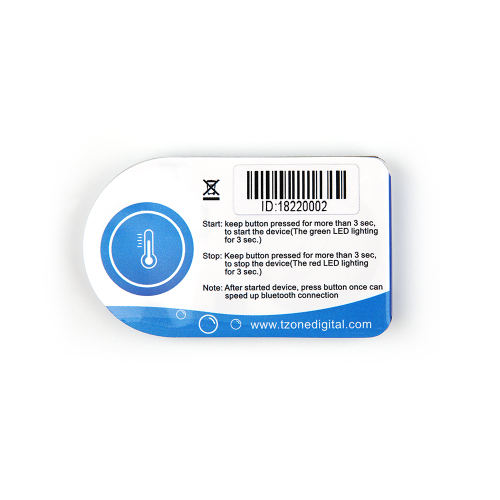 BT03 Single-use Temperature Recorder For Refrigerated Truck Wireless Bluetooth Temperature Data Logger