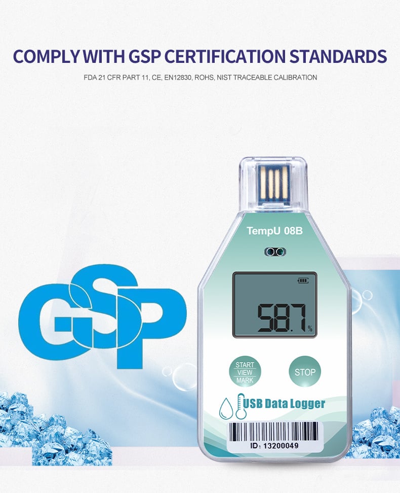 TempU08B Single· USE USB Temp & RH Data Logger manufacture