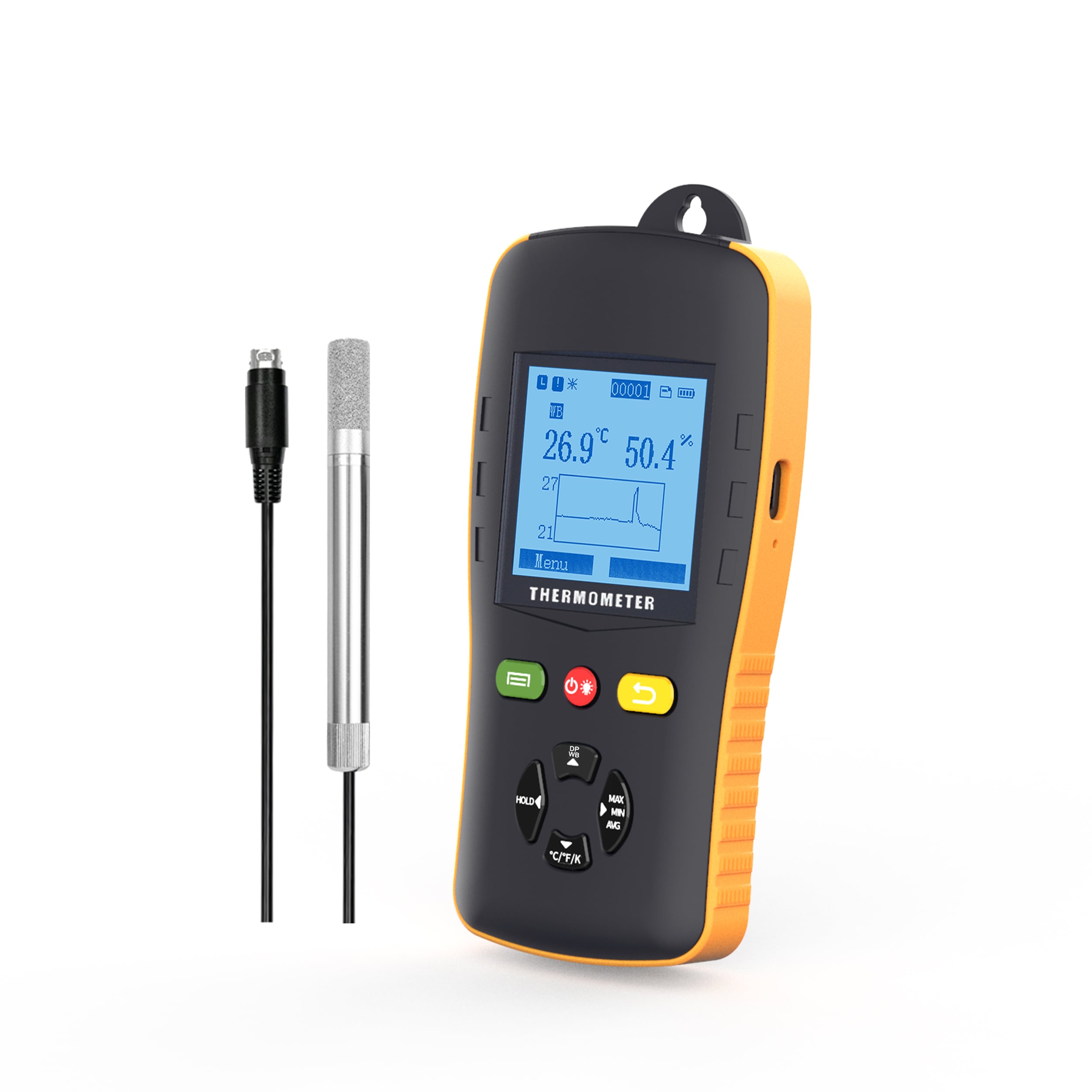 HTD701 Industrial Thermo-hygrometer Dew Point Meter Digital Handheld Thermometer Hygrometer