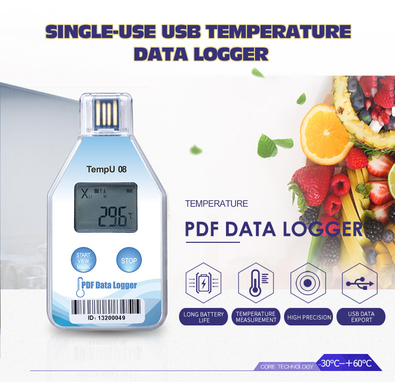 TempU08 Single·USE USB Temperature Data Logger details