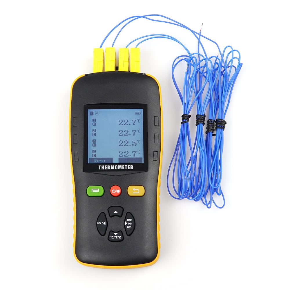 Tzone - Jumper Thermometer with K-Type Thermocouple Probe | Temperature ...