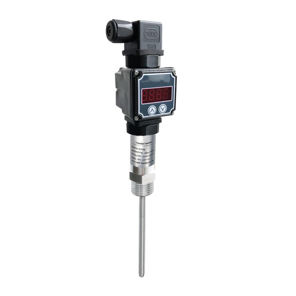 PTT05 LCD Display Digital 4-20mA Temperature Sensor PT100 Temperature Transmitter Sensor