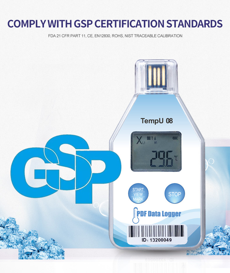 TempU08 Single·USE USB Temperature Data Logger details