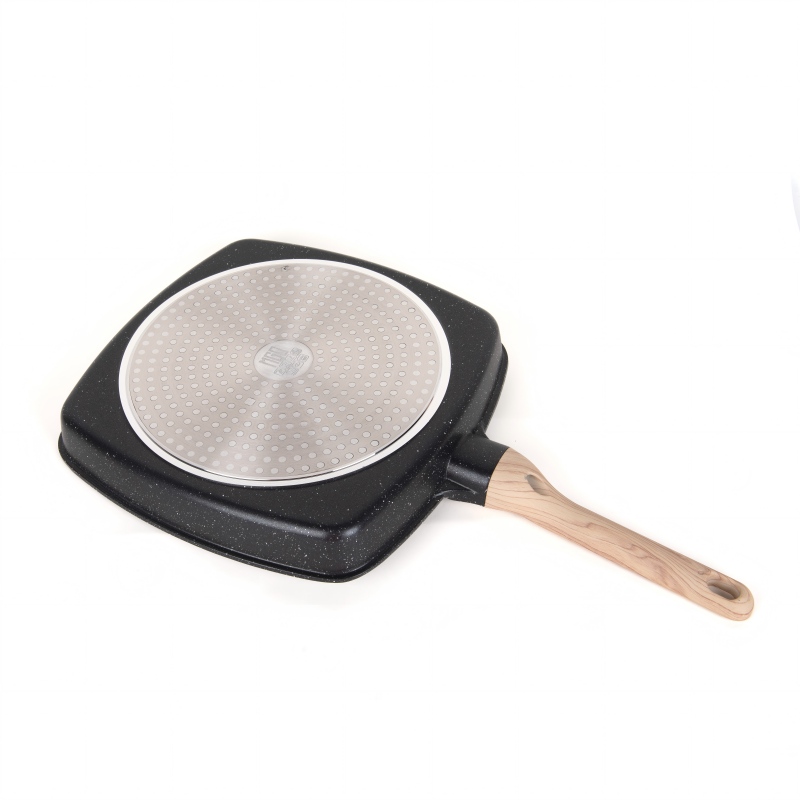 Frigideira Quadrada Russa MGC – Distribuição Uniforme do Calor, Ideal para Cozinha Doméstica
