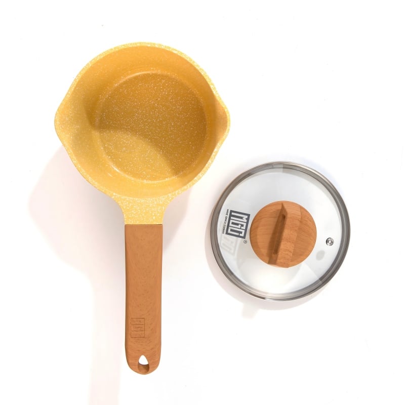 Panela para Leite Antiaderente de Cerâmica MGC – Saudável e Segura, Ideal para Aquecer Leite, Molhos e Todos os Tipos de Bebidas