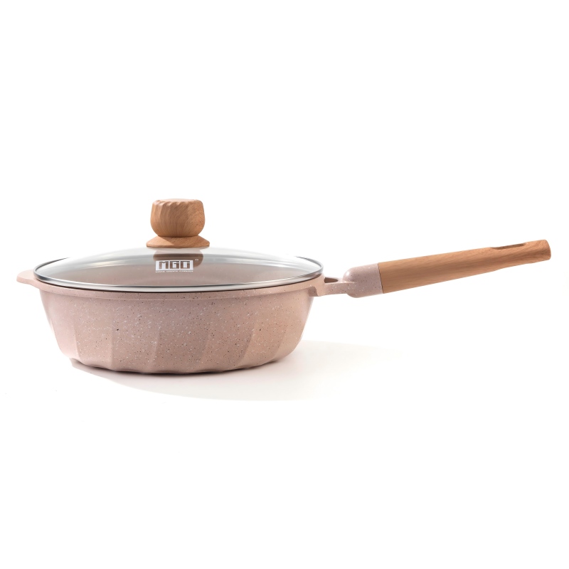 Panela para Refogar Antiaderente Estilo Francês MGC – Design Elegante, seu Novo Essencial Multifuncional para Cozinhar