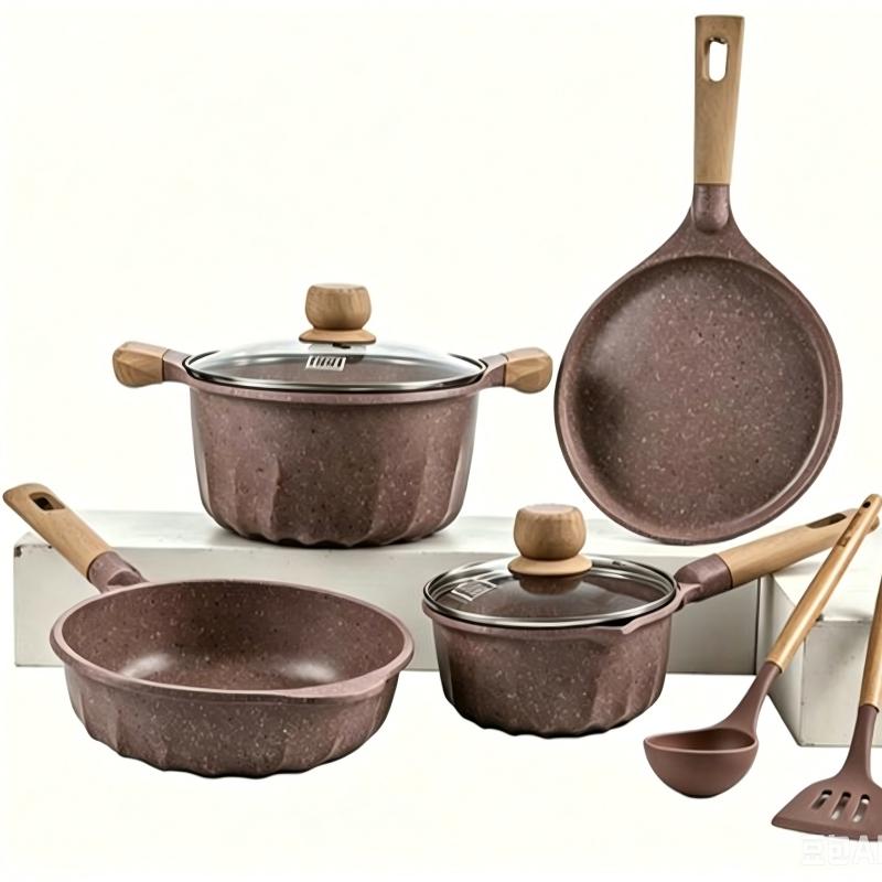 Conjunto de Utensílios de Cozinha Antiaderente Francês MGC de 8 Peças | Ideal para Cozinha Global