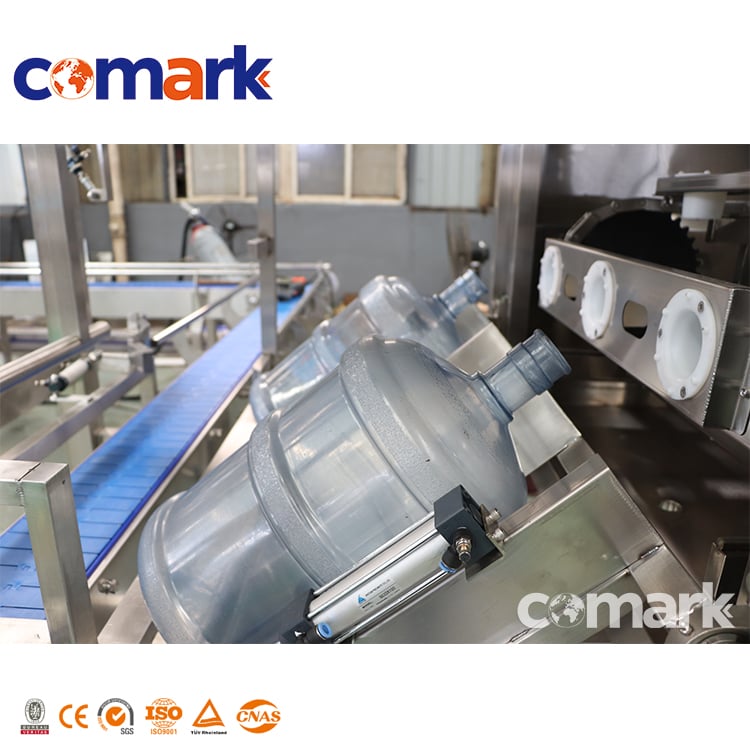 Automatic 5 Gallon 900BPH Barrel Water Filling Line