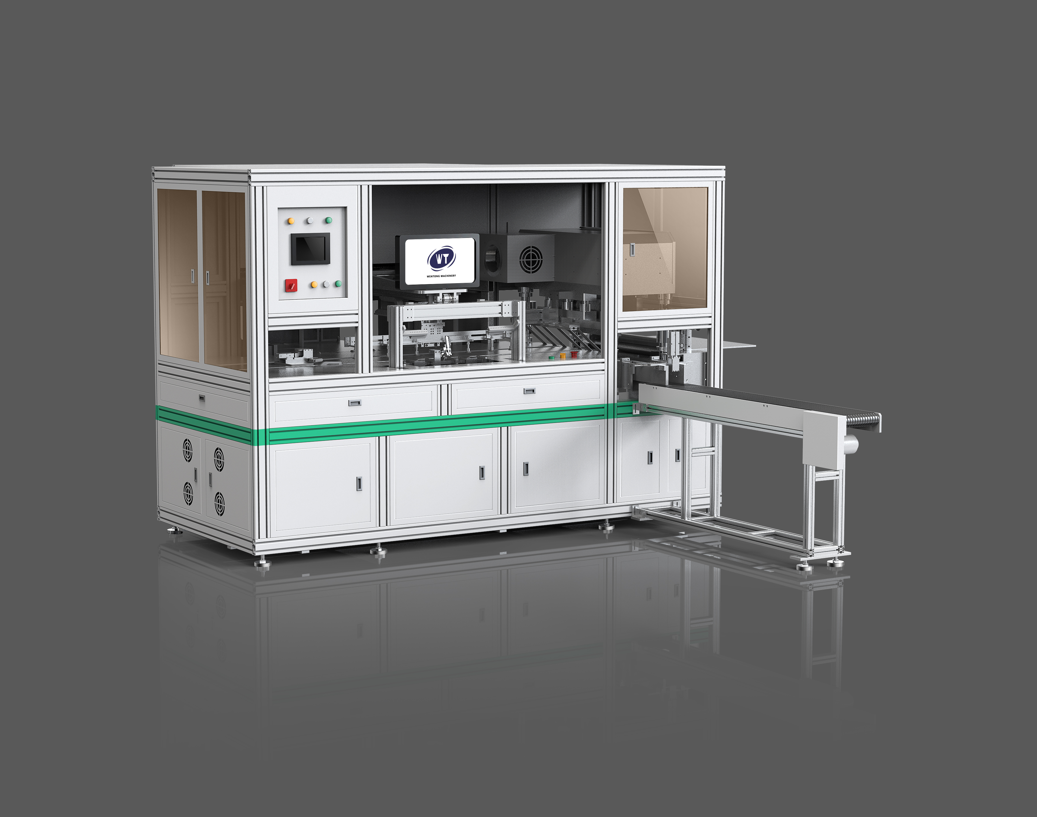 Poker card die-cutting machine with automatic sorting function