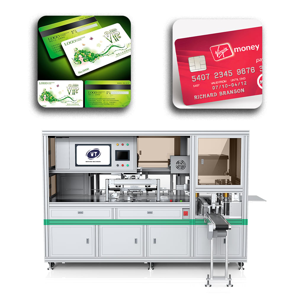 Bank card punch card machine