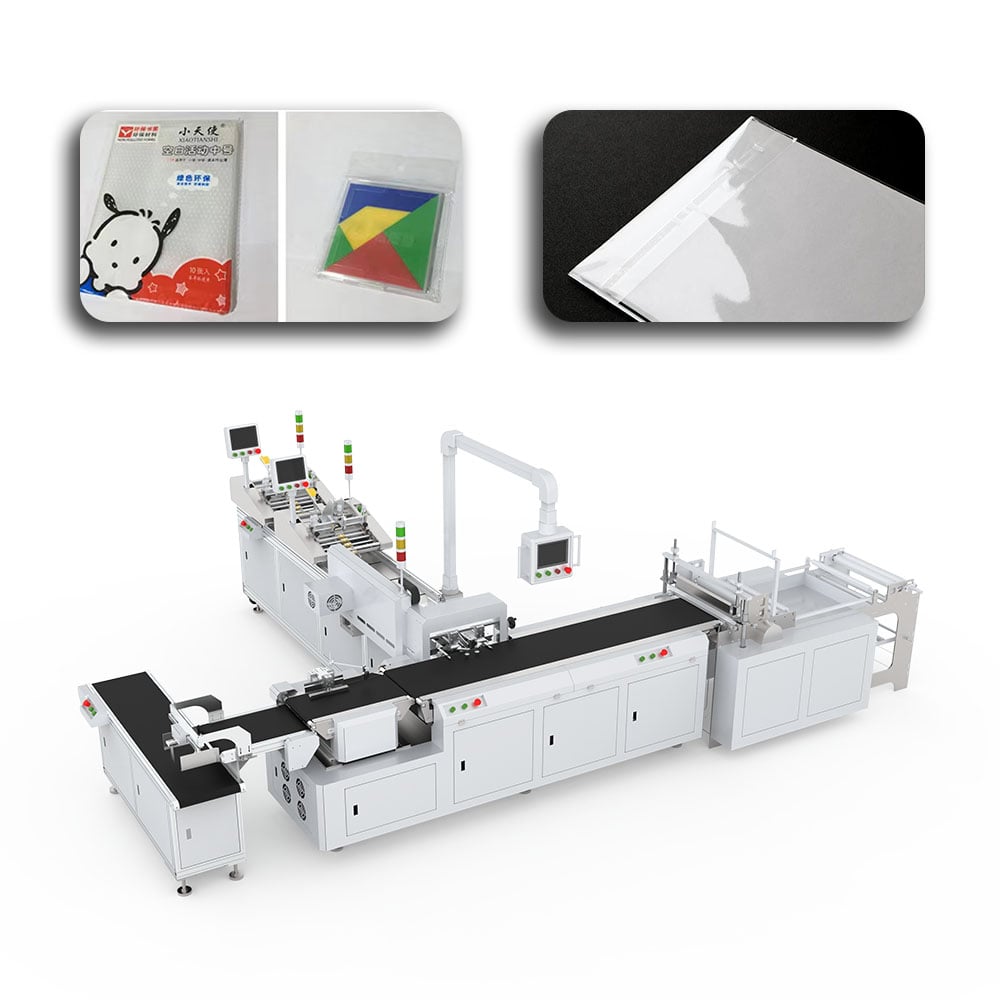Self-adhesive bag packaging machine