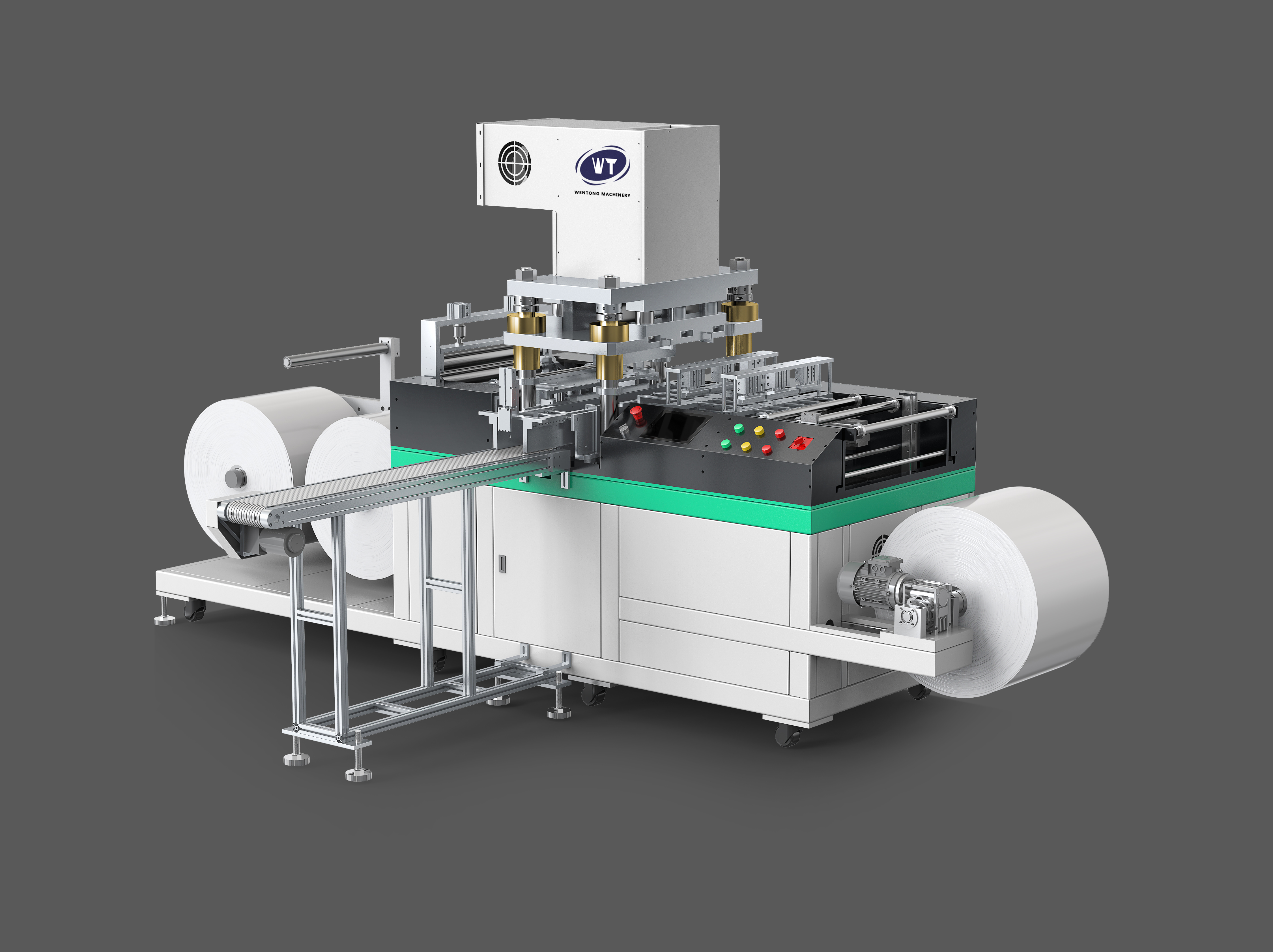 The working principle of the roll die cutting machine