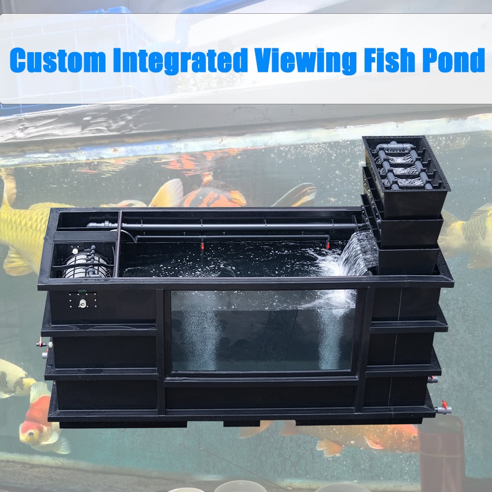 5-in-1統合型観賞魚用浄水槽：自動マイクロろ過、UV殺菌、バイオろ過機能搭載