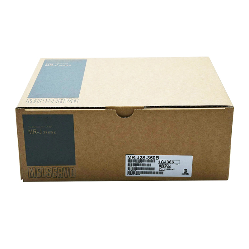 New Original MR-J2S-350B MR-J2S series 3.5kW servo drive. Features high precision and stable operation, realizes accurate position