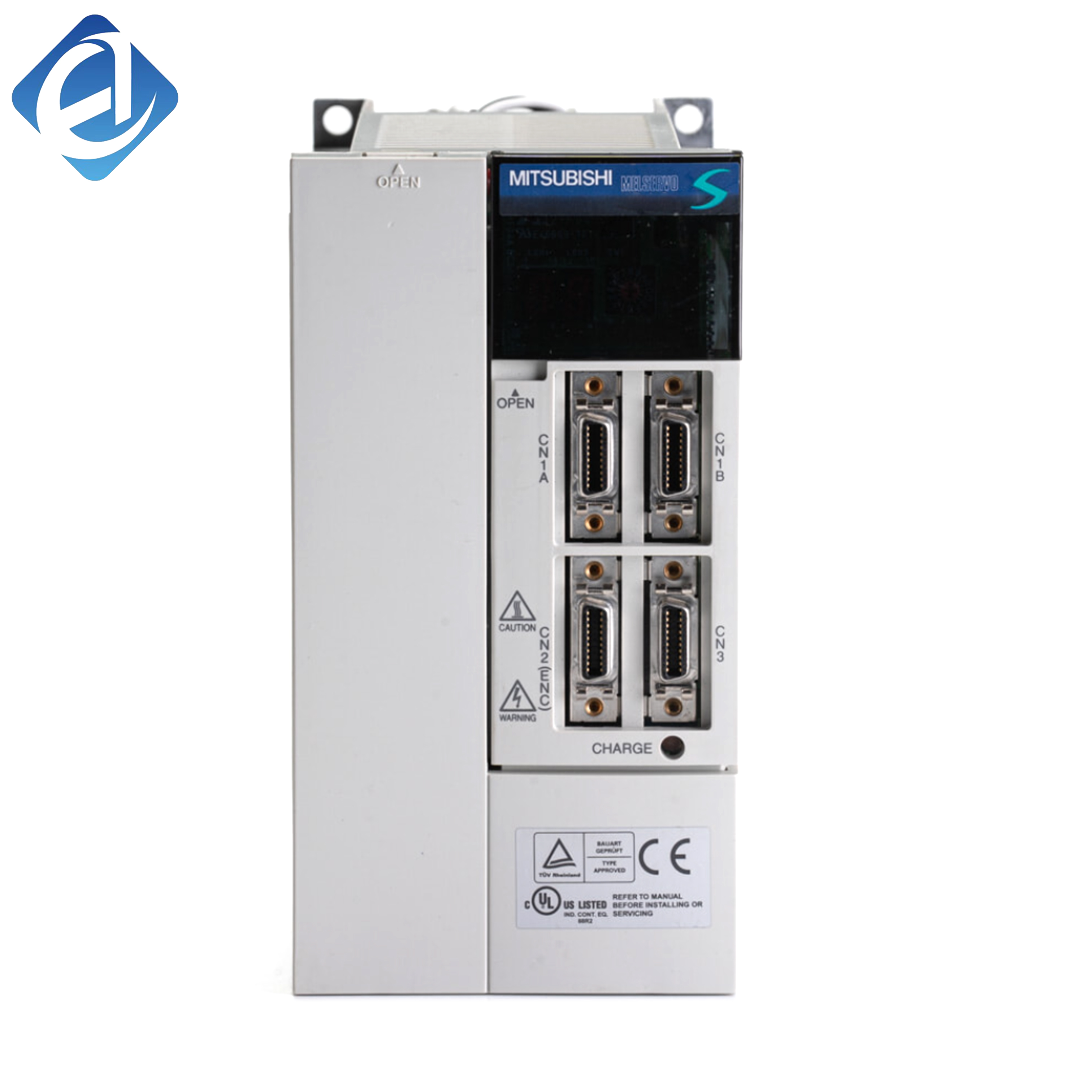 Új, eredeti MR-J2S-350A4 MR-J2S sorozatú, 3,5 kW-os, 400 V-os osztályú váltakozóáramú szervohajtás. Pontos pozíció-, sebesség- és nyomatékvezérlést biztosít nagy terhelésű szervomotorokhoz. Többféle biztonsági védelemmel rendelkezik.