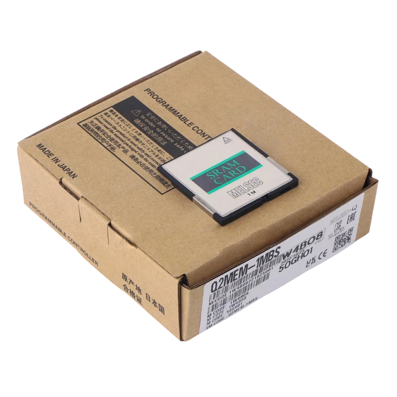 New Original Q2MEM-1MBS MELSEC-Q series 1MB SRAM memory card. Stores PLC programs, parameters and data, supports power-off data retention, widely used for data storage
