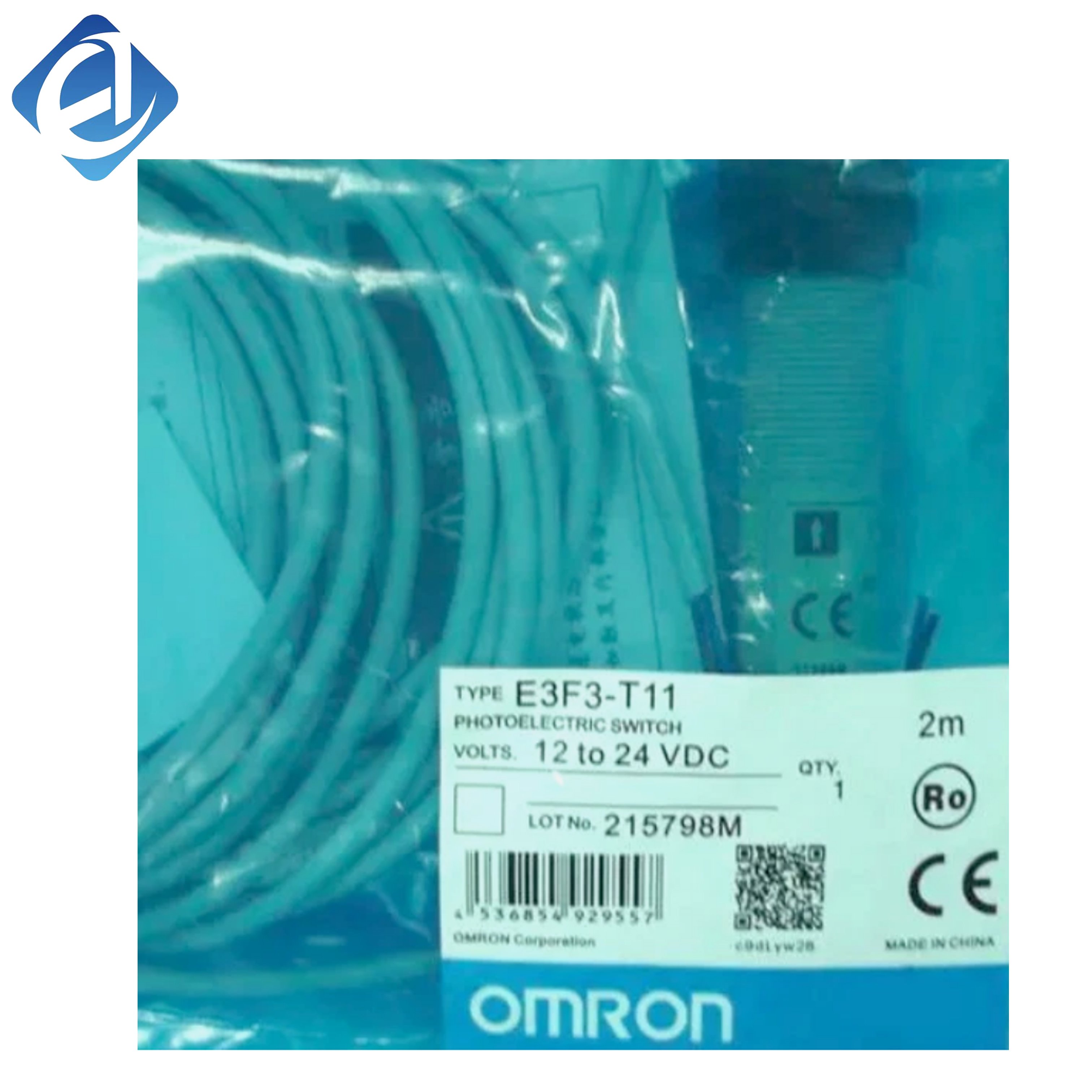 New Original E3F3-T11 Omron E3F3 series through-beam photoelectric sensor, applied for object detection, article counting and position induction in industrial automation equipment.