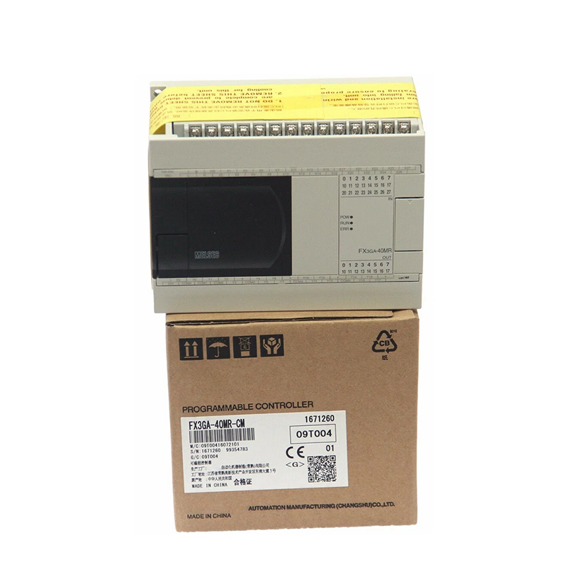 New Original FX3GA-40MR-CM is FX3GA series compact PLC with relay output. It integrates 40 I/O points, supports basic logic control and extended communication functions. Applied to automation machinery, packaging equipment