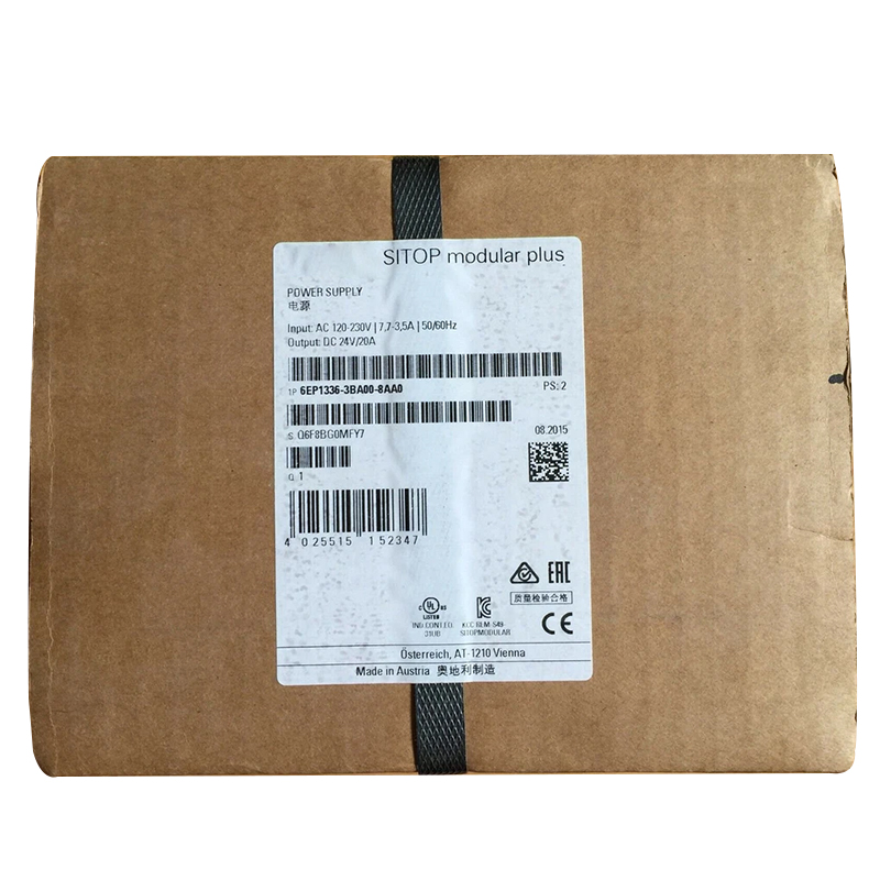 New Original 6EP1336-3BA00-8AA0 SITOP modular power supply. For industrial control systems, provides stable 24V DC output, 20A current, wide input range, overload and short-circuit protection