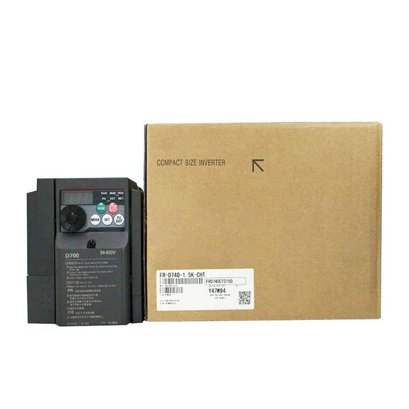 New Original FR-D740-1.5K-CHT FR-D740 series 1.5kW three-phase inverter. Features compact size and stable performance, used for motor speed regulation