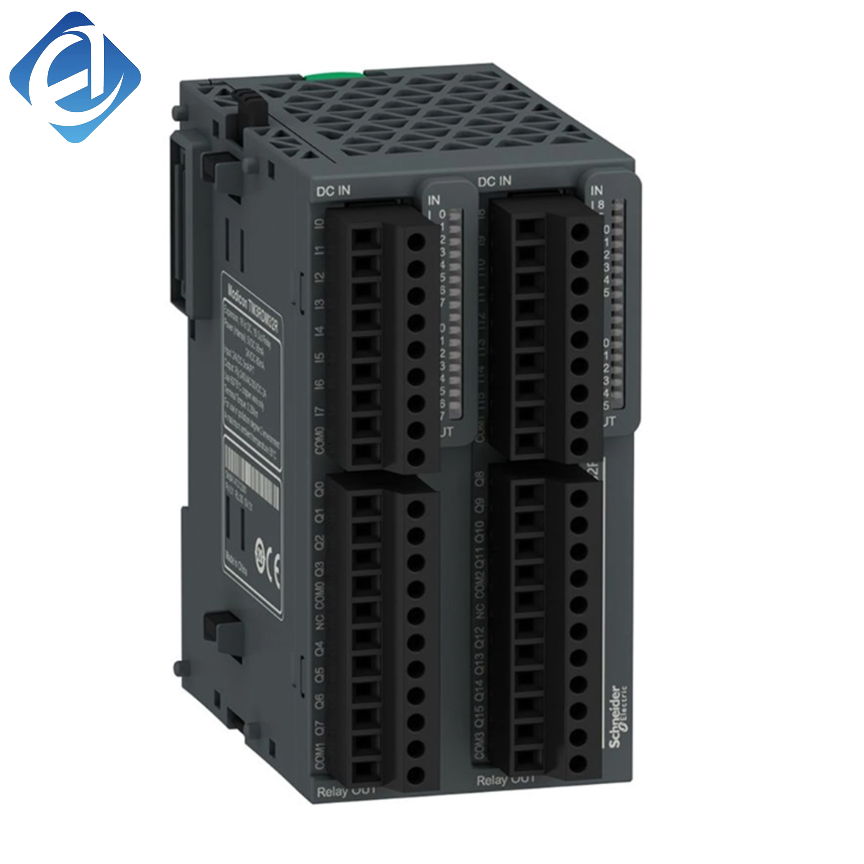 Mô-đun mở rộng Modicon TM3 TM3RDM32R mới, chính hãng. 16 kênh đầu vào DC & 16 kênh đầu ra rơ-le, truyền tín hiệu ổn định, chịu nhiệt độ rộng, mở rộng chức năng PLC thuận tiện