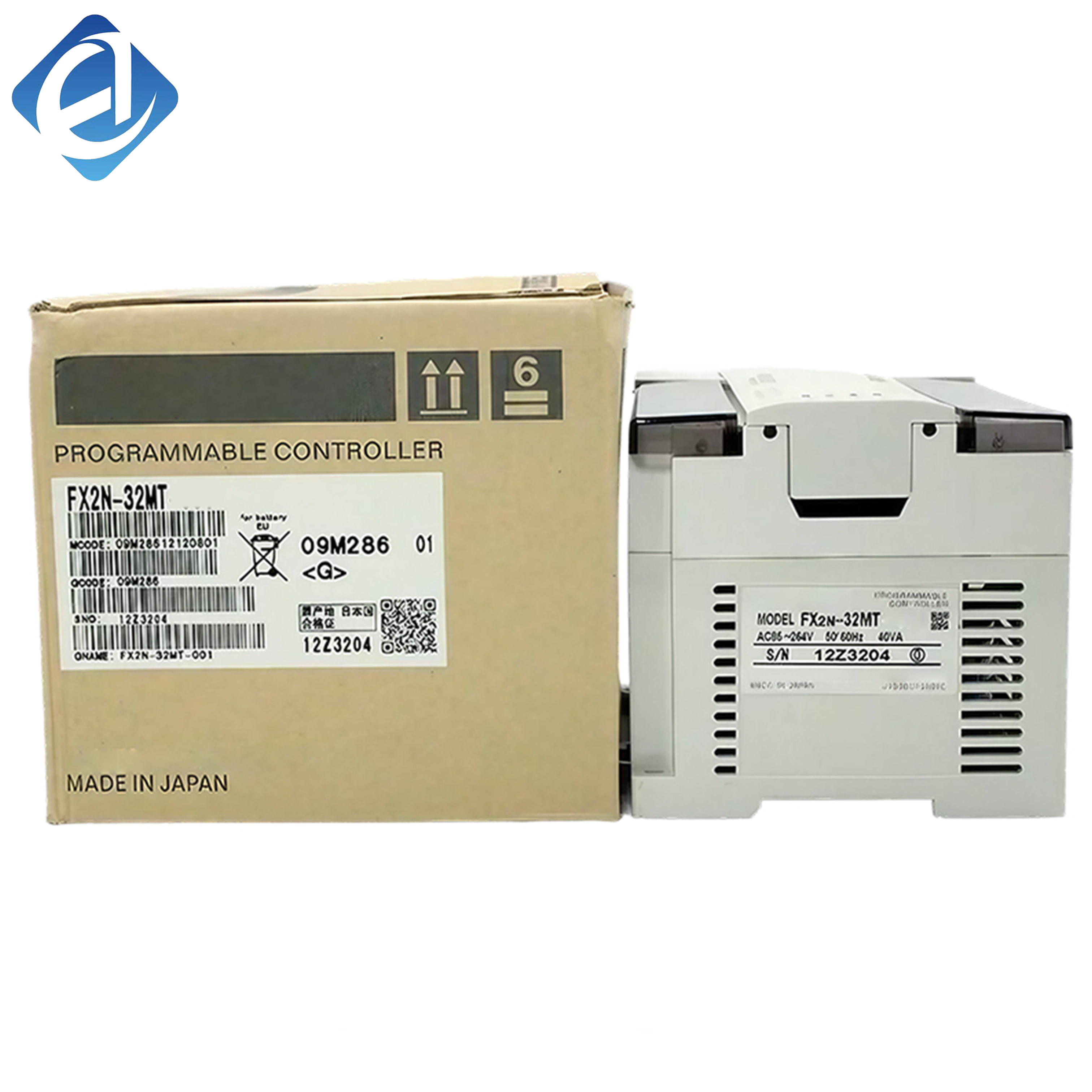  New Original FX2N-32MT FX2N series compact PLC main unit. It includes 16 DC inputs and 16 transistor outputs, supporting high-speed pulse output and basic logic control. Featuring stable performance, easy programming 