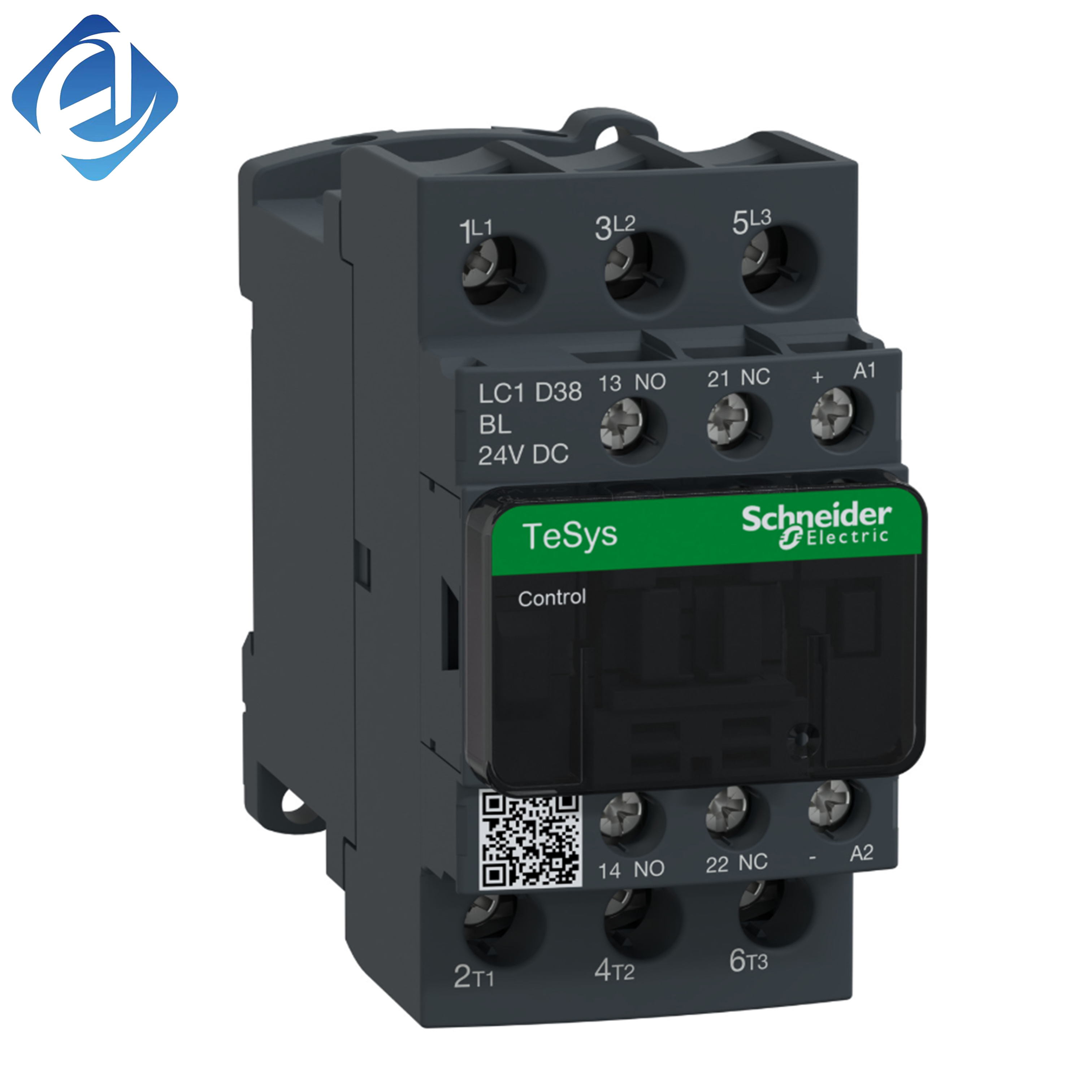 New Original LC1D38BL DC contactor. 24V DC coil, reliable frequent load switching, durable and stable performance, applied to motor control, circuit on-off protection and electrical automatic control of industrial equipment.