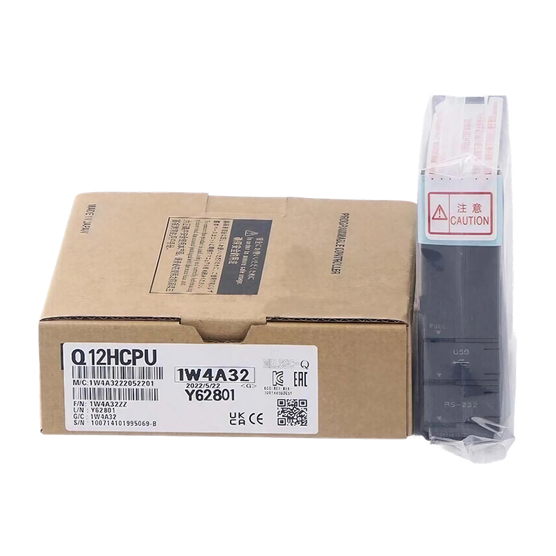 New Original Q12HCPU Q series PLC CPU module. High-speed processing and powerful performance, executes logic programs stably for medium and large industrial automatic control systems.