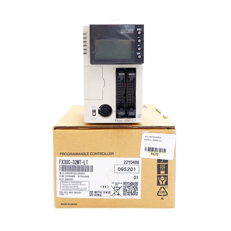 وحدة تحكم منطقية قابلة للبرمجة (PLC) مدمجة أصلية جديدة من سلسلة FX3UC-32MT-LT، تحتوي على ٣٢ نقطة إدخال/إخراج، ومخرجات ترانزستور، وواجهة CC-Link/LT مدمجة، وأداء معالجة عالي السرعة، وتُستخدم على نطاق واسع في أنظمة التحكم الآلي الصناعي الصغيرة الحجم.