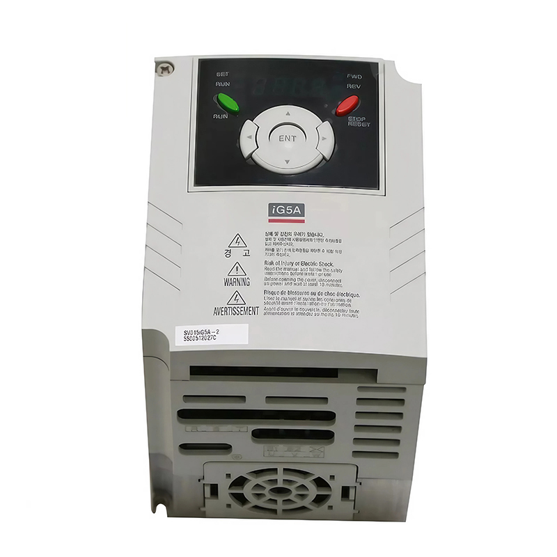 New Original SV015IG5A-2 IG5A series compact inverter, 1.5kW single/three-phase. Built with V/F control and full overcurrent, overvoltage, overload protection. Features small footprint, low running noise and easy parameter setup