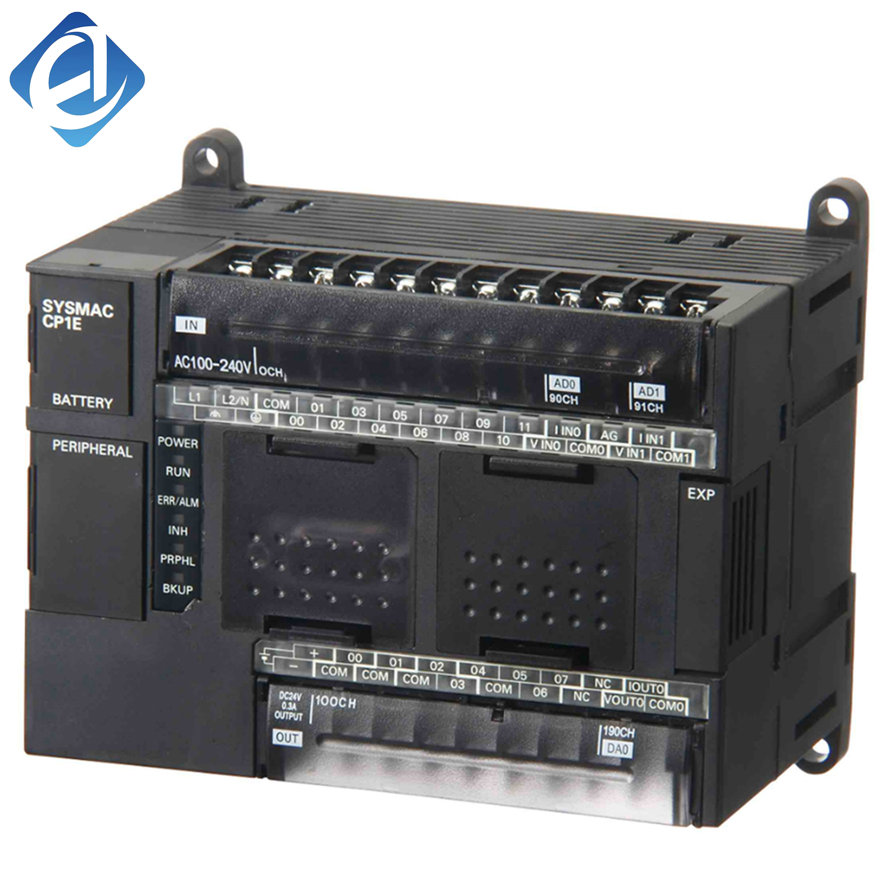 New Original CP1E-NA20DR-A Omron CP1E Series PLC Controller, core control component for small industrial automation equipment and production lines.