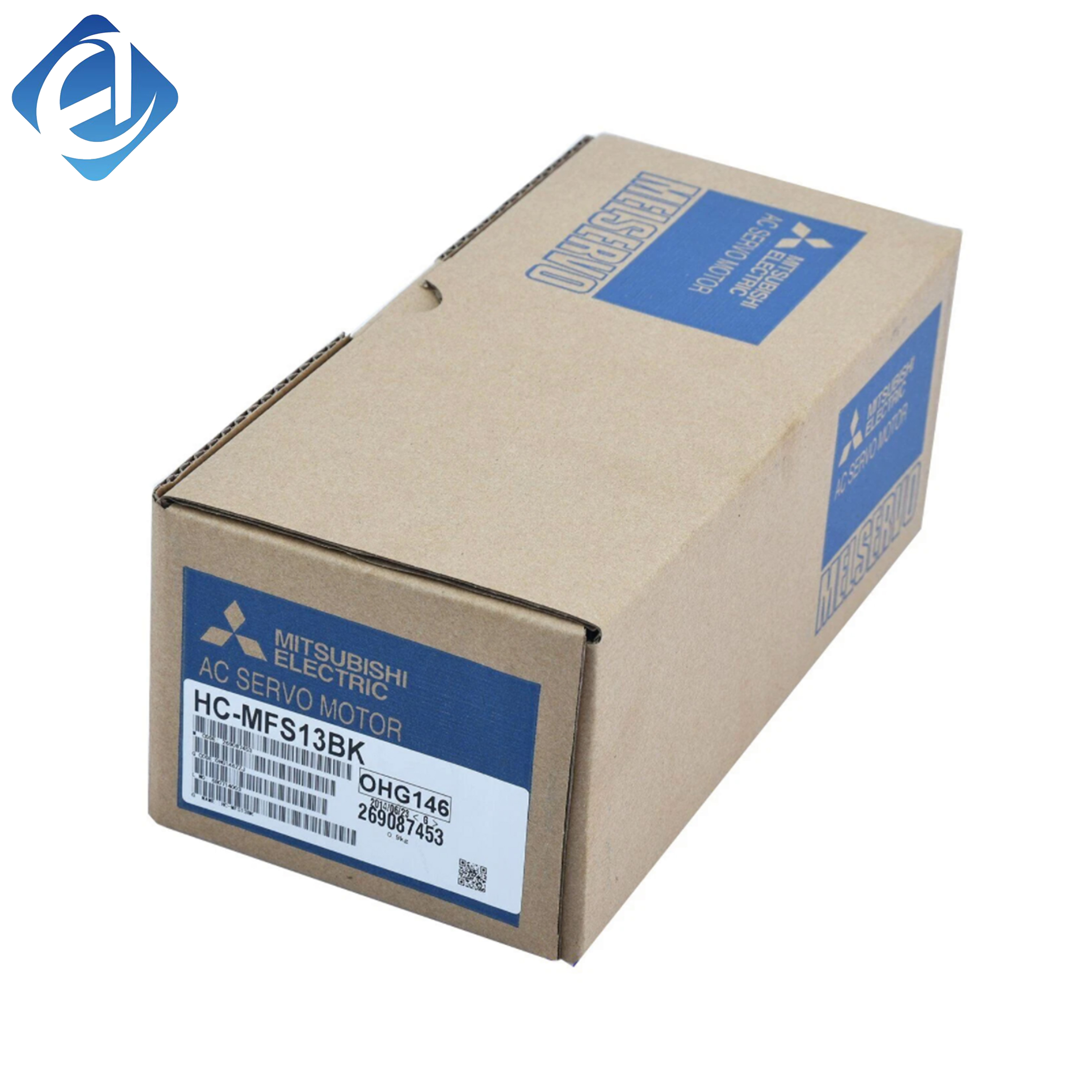 New Original HC-MFS13BK is MELSERVO low inertia AC servo motor with brake, 100W power. It features high precision positioning, fast dynamic response and stable operation. Built-in brake design ensures load holding