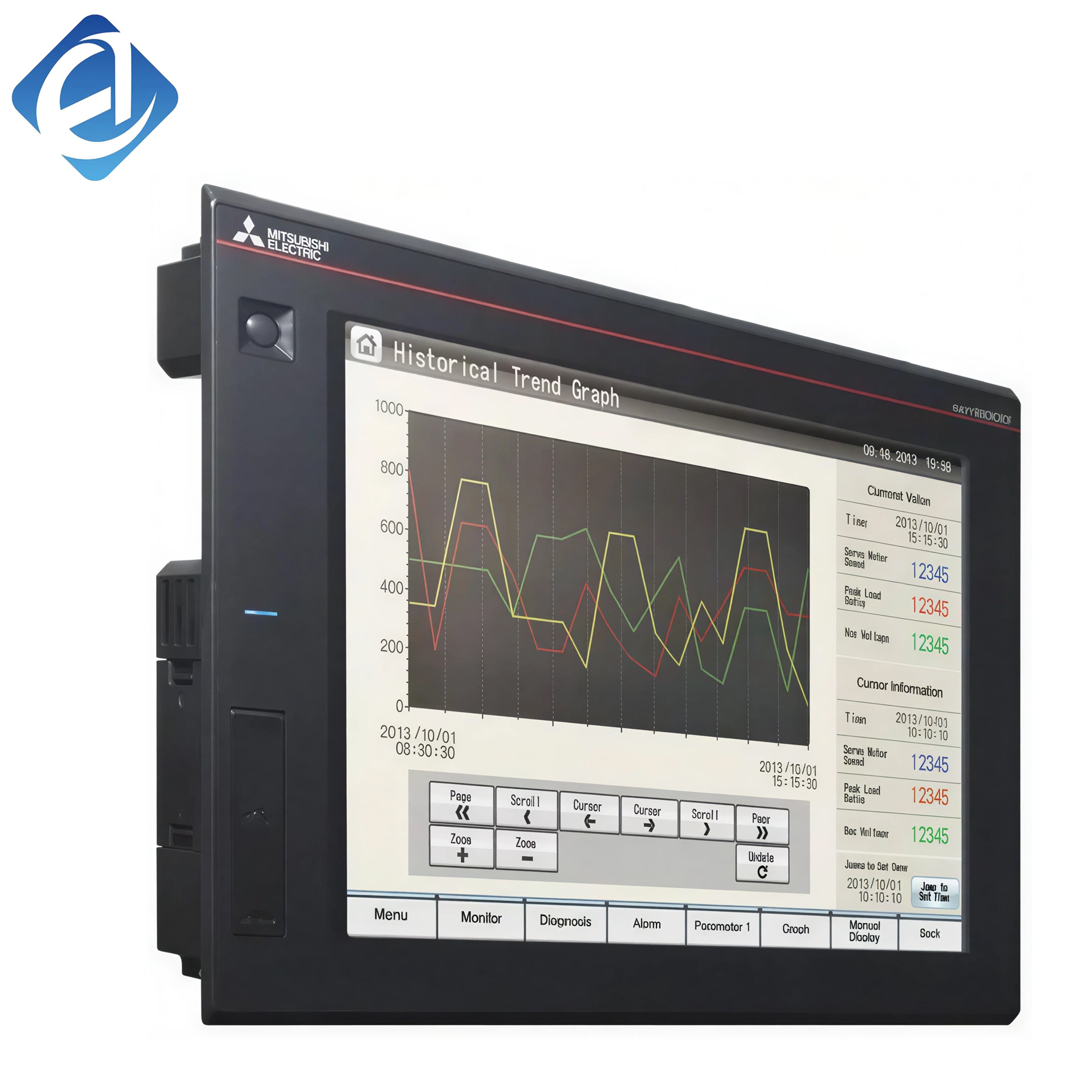 New Original GT2508-VTBA GT25 series 8-inch high-performance HMI touch screen. It provides high-definition display, multi-protocol communication and powerful data monitoring functions