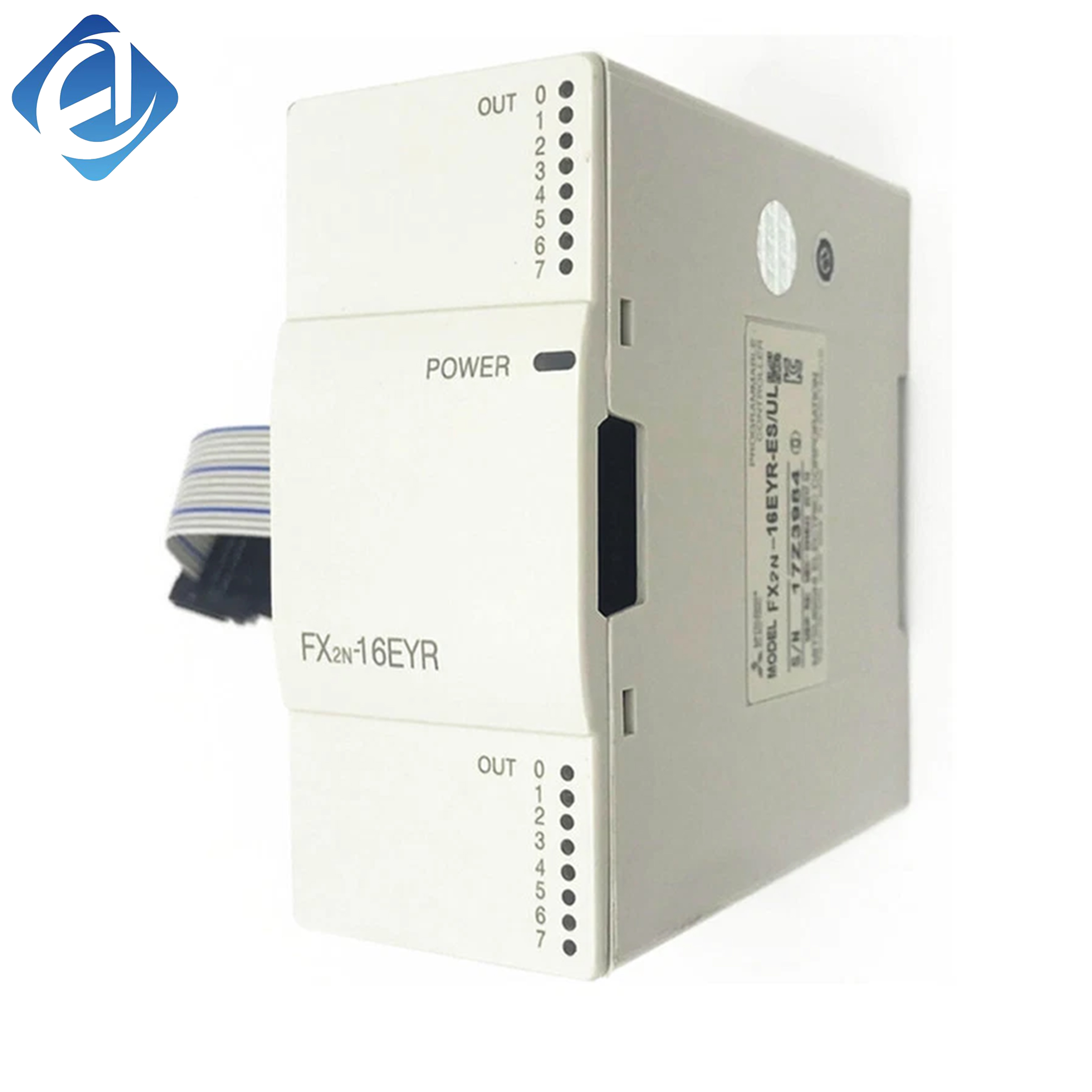 New Original FX2N-16EYR FX2N series 16-point relay output module. It outputs control signals to external actuators, widely used for logic control 