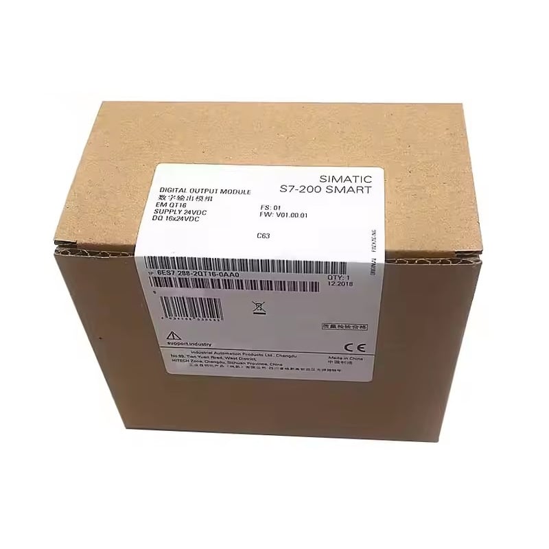 New Original 6ES7 288-2QT16-0AA0  6ES7288-2QT16-0AA0 digital I/O module for Siemens SIMATIC S7-200 SMART series, equipped with 8 digital inputs and 8 transistor outputs, featuring fast response, 