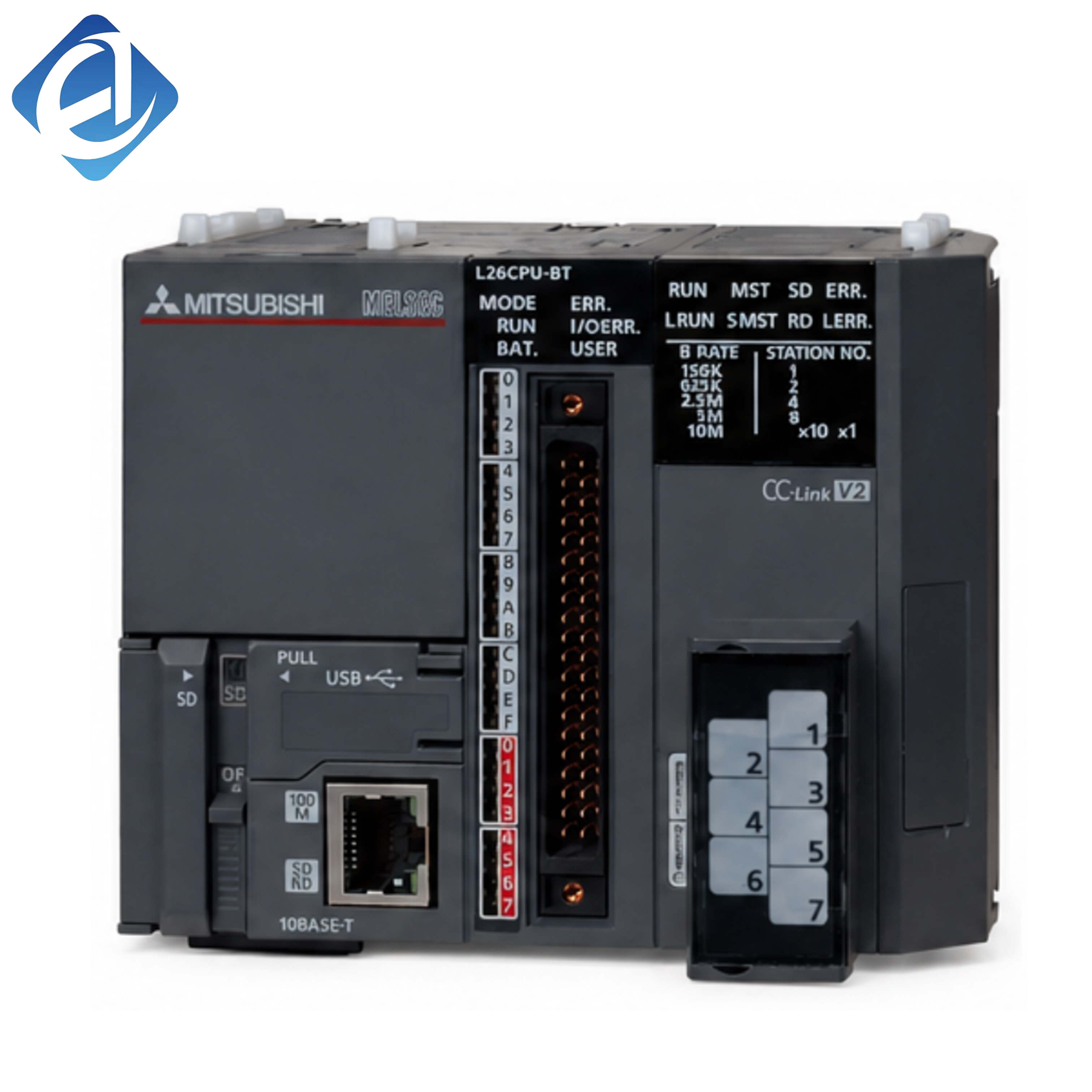 New Original L26CPU-BT-SET L series CPU unit with built-in Ethernet. Executes control programs, processes data and communicates with devices