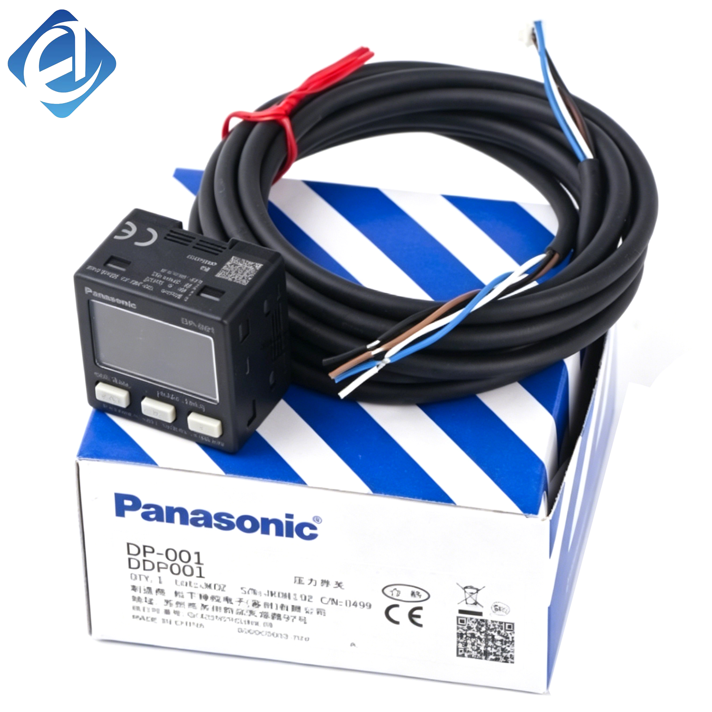 سنسور دیجیتال فشار اصلی و جدید DP-001، سری DP؛ سنسور صنعتی تشخیص فشار با دقت بالا برای نظارت خودکار. پاسخ سریع، خروجی داده‌های پایدار و طراحی فشرده