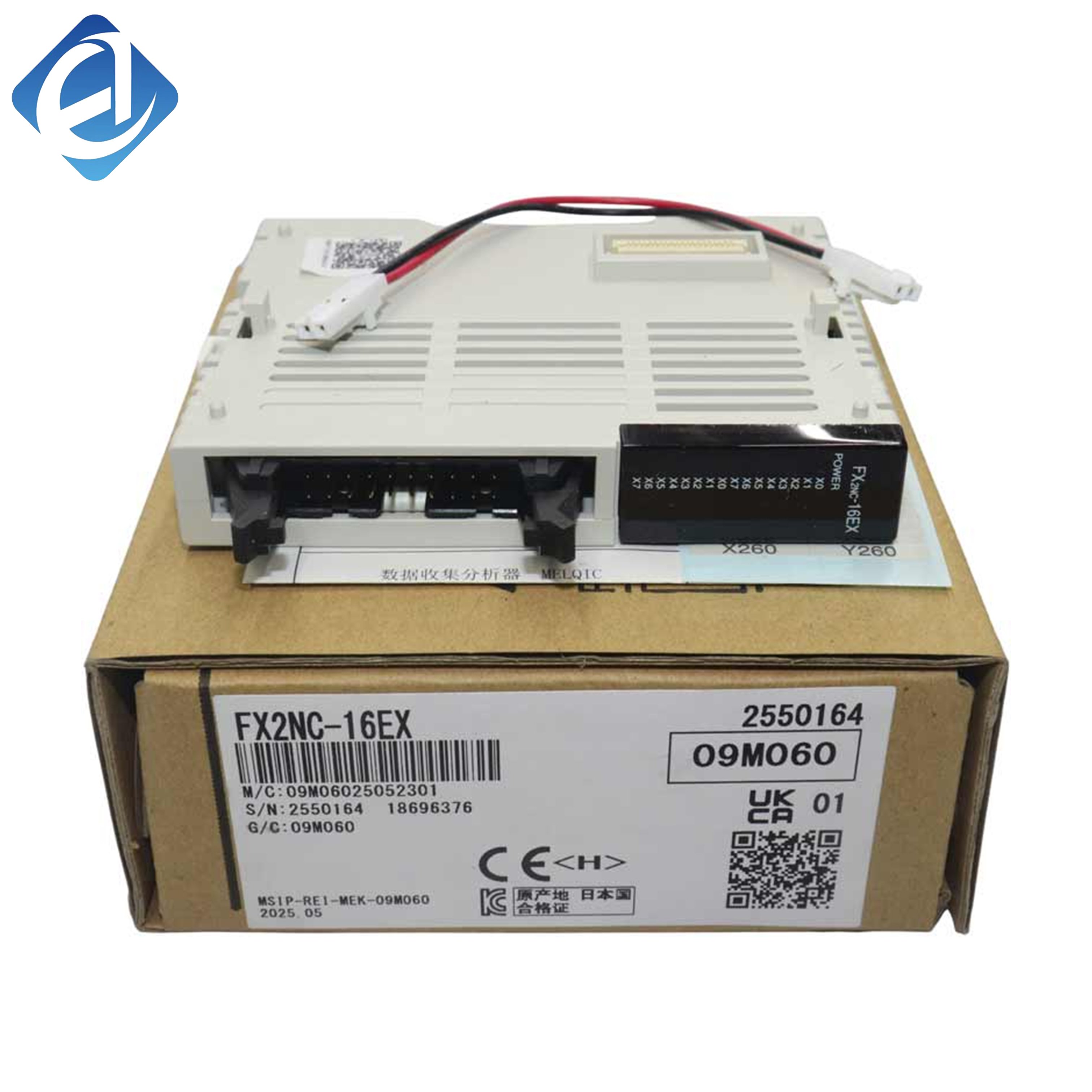 New Original FX2NC-16EX FX2NC series 16-point DC24V digital input expansion module. It expands PLC signal collection points, supports sink input with stable signal acquisition and compact size. Easy installation
