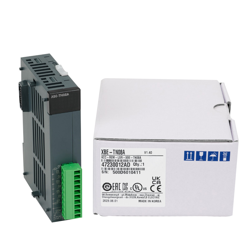 New Original XBE-TN08A is XBE series 8-point NPN transistor input PLC expansion module. It features fast signal response, strong anti-interference and easy wiring installation. Used for digital signal collection and I/O point expansion