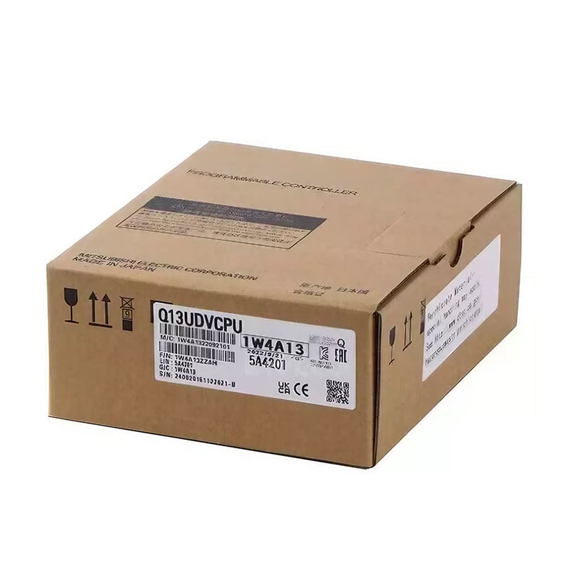 New Original Q13UDVCPU Q series universal motion CPU. High-speed processing and multi-axis control capability, serves as core controller for advanced industrial automation and motion systems.