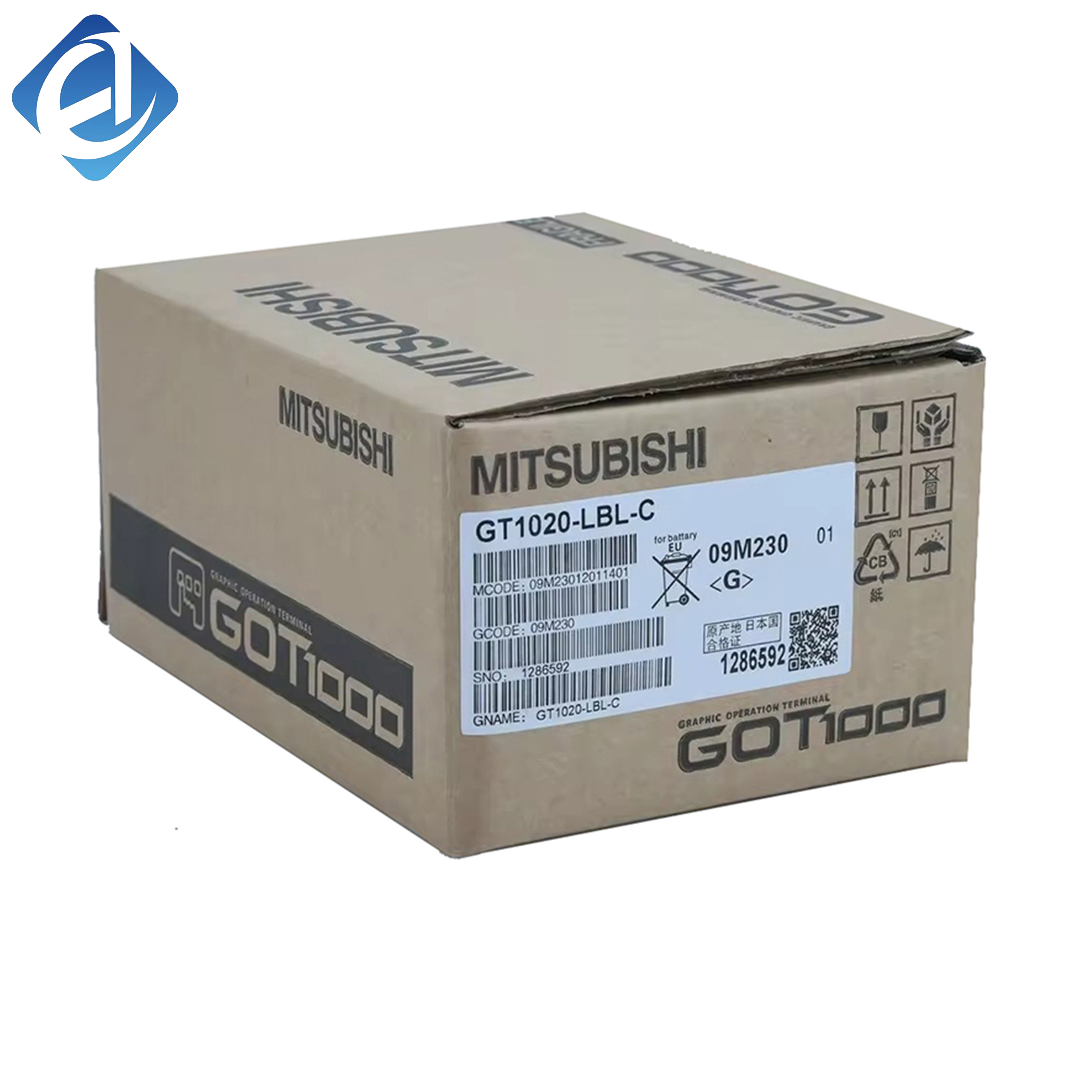 New Original GT1020-LBD-C GT10 series 3.7-inch HMI touch screen. It supports multi-device communication, used for data monitoring, parameter adjustment