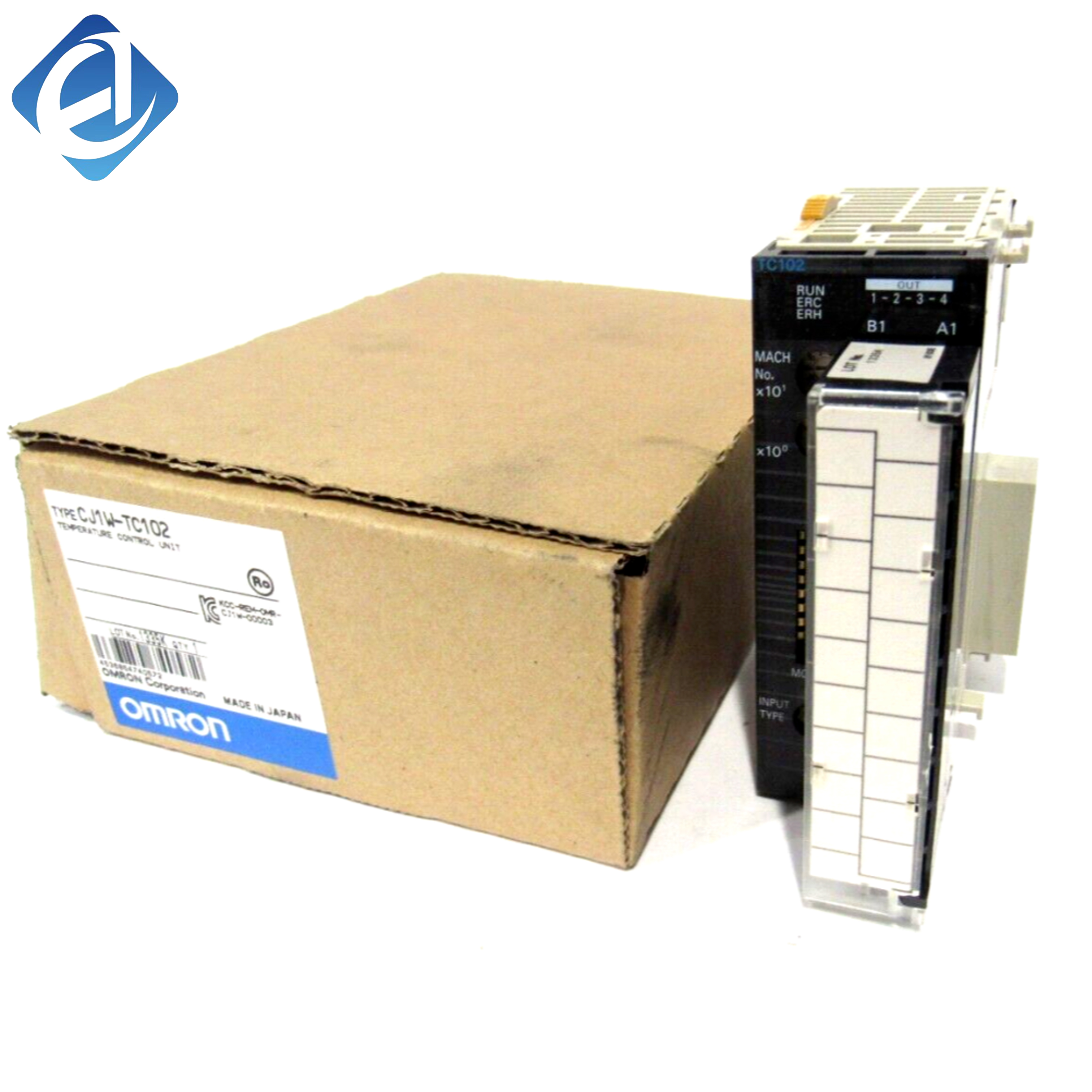 New Original CJ1W-TC102 Omron CJ1W Series Temperature Control Module, used for precise temperature sampling and constant temperature adjustment in industrial PLC automation systems.