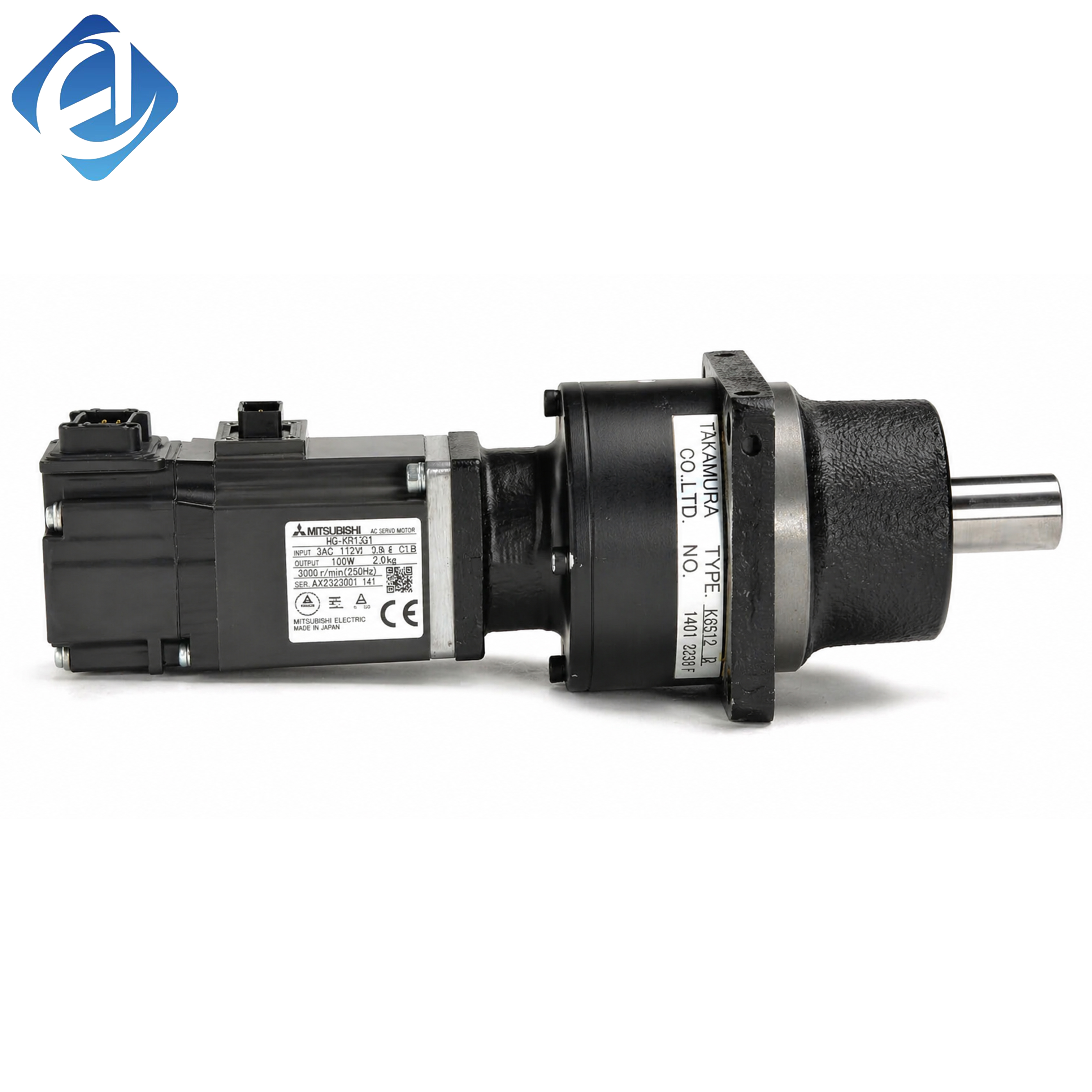 New Original HG-KR13G1 HG-KR series low inertia AC servo motor, 0.1kW. It features compact size, smooth torque output and high-speed response. With reliable structure and stable running performance