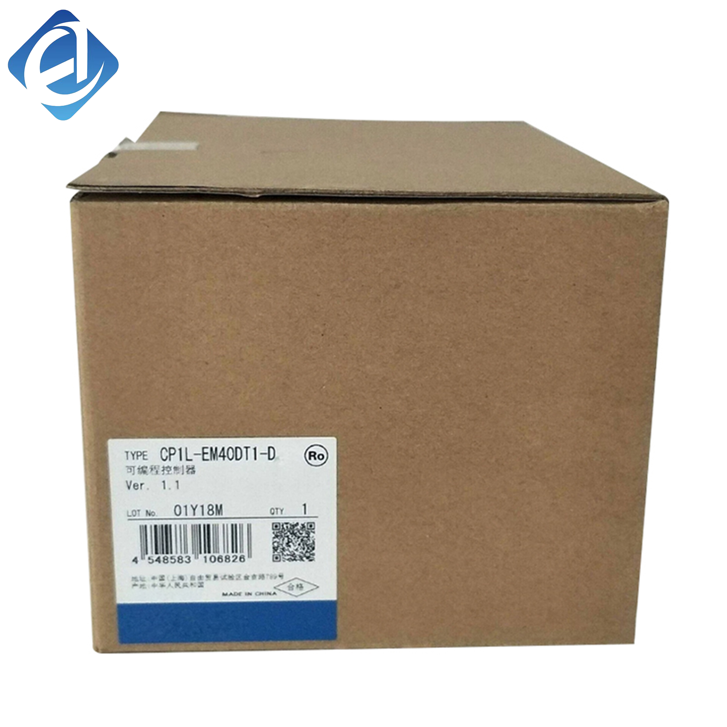 New Original Omron CP1L-EM40DT1-D compact PLC. Equipped with Ethernet port and high-speed I/O, it provides stable logic control. Flexible for expansion, ideal for small automation machines, production lines and on-site industrial control.