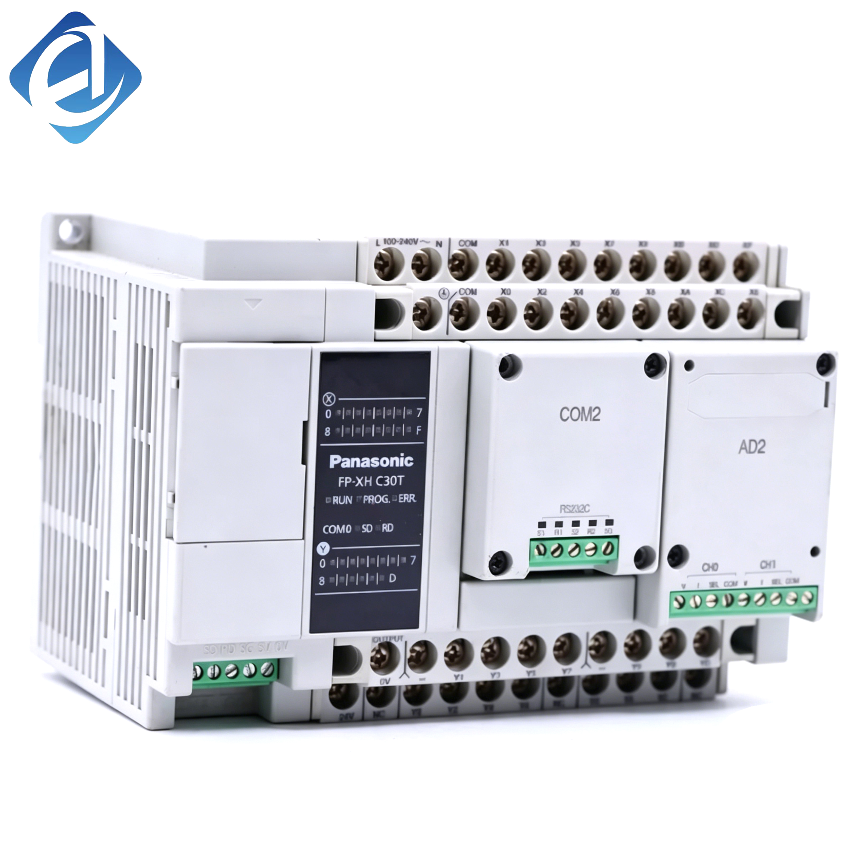 New Original AFPX-C30T PLC Controller, AFPX SeriesStable running performance, flexible program control. Compact body, easy wiring. Applied to industrial machinery and assembly line automatic control.