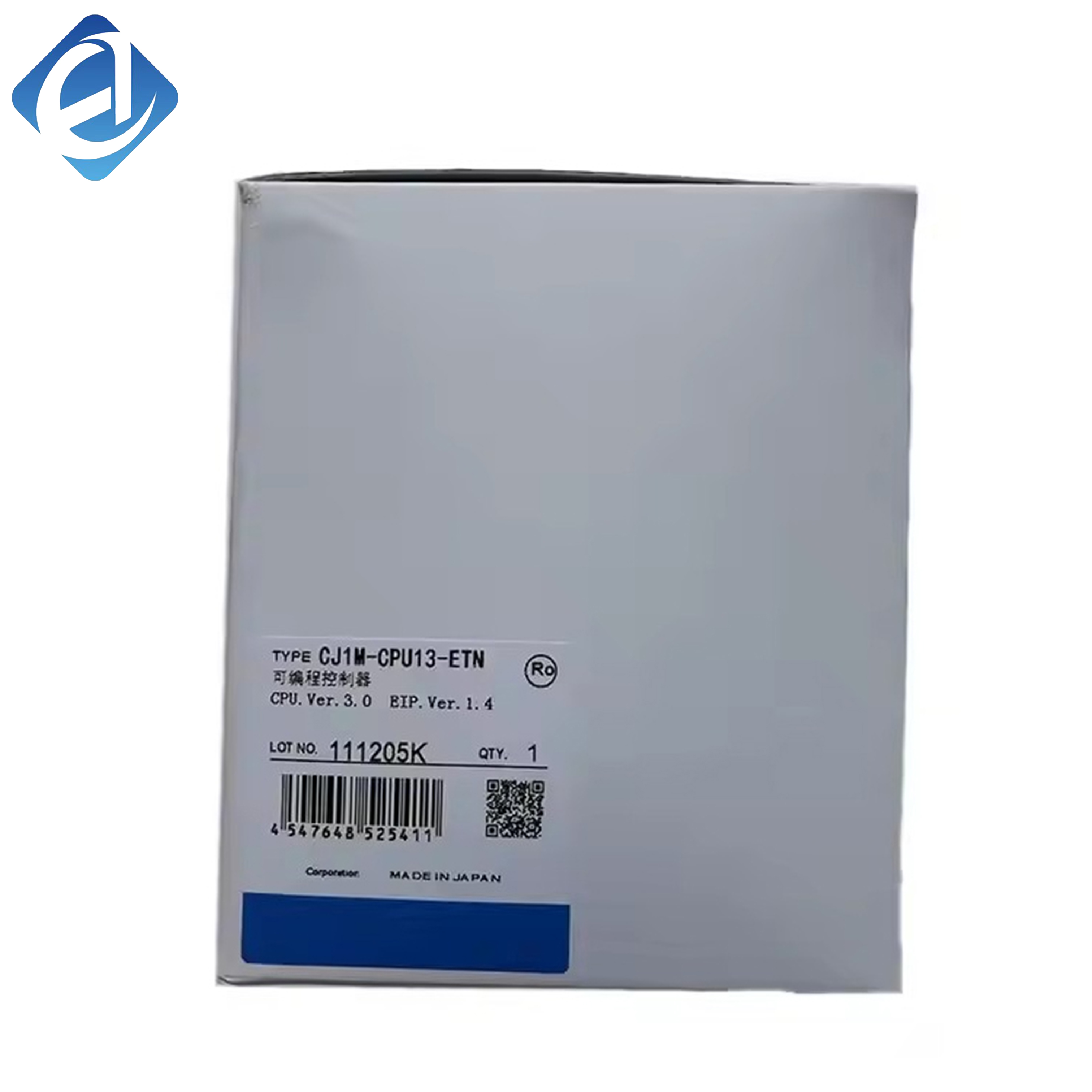 New Original Omron CJ1M-CPU13-ETN CPU with embedded Ethernet. It delivers fast processing, reliable network communication and flexible expansion, for centralized control of medium industrial machinery and automated production lines.
